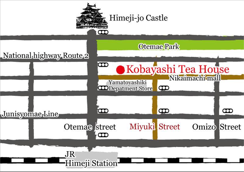 kobayashi tea house（kobayashi shoutouen main store）'s map